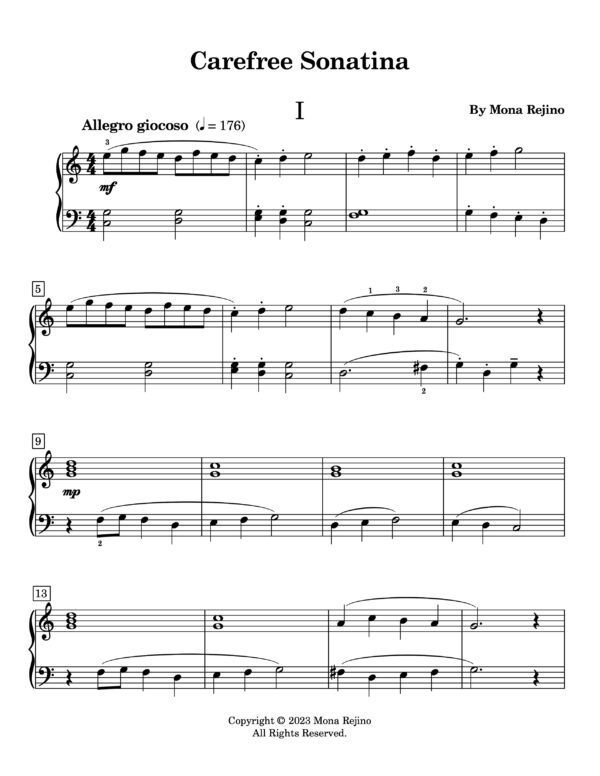 Three Sonatinas for Piano Solo - Image 2