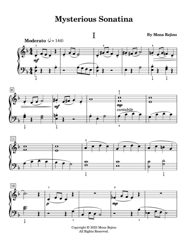 Three Sonatinas for Piano Solo - Image 3